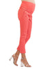 Tailored Maternity Trousers in Pique - Coral - Mums and Bumps