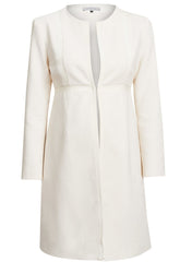 Tara Maternity Coat - Off White - Mums and Bumps