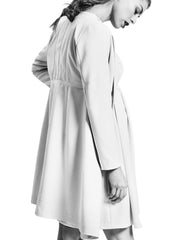 Tara Maternity Coat - Off White - Mums and Bumps