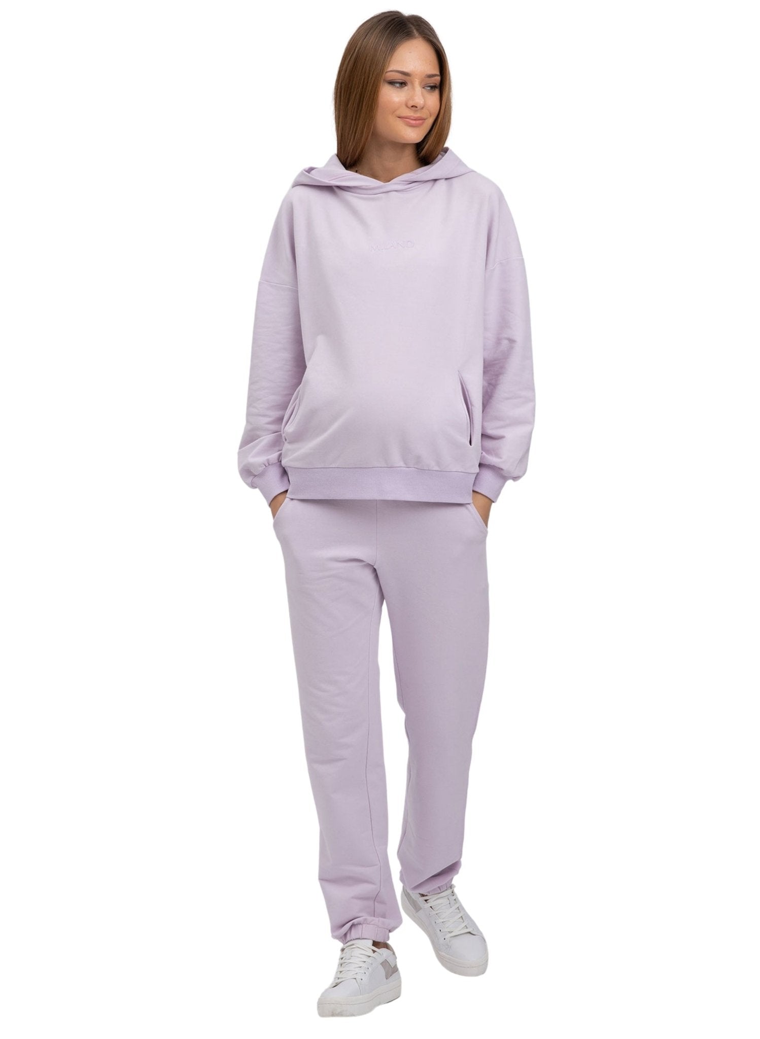 The Cozy Maternity Tracksuit - Glicine - Mums and Bumps