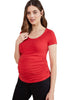 The Maternity Cap Scoop Top - Strawberry - Mums and Bumps