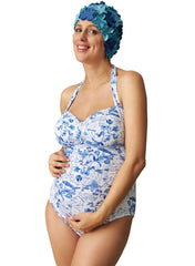Toile De Jouy Maternity Swimsuit - Mums and Bumps