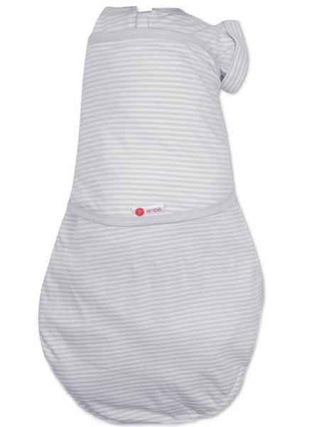 Transitional 2-Way Swaddle Out (3-6M) - Gray Stripe