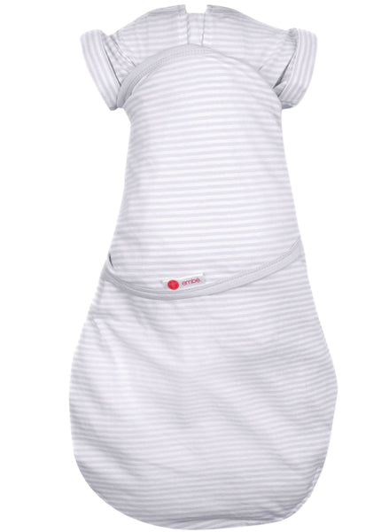 Transitional 2-Way Swaddle Out (3-6M) - Gray Stripe