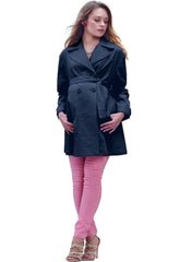 Trench Drill Maternity Coat - Mums and Bumps