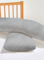 U-Shaped Pregnancy Pillow - Grey - Mums and Bumps