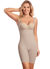 Undetectable Step-In Mid-Thigh Body Shaper - Nude