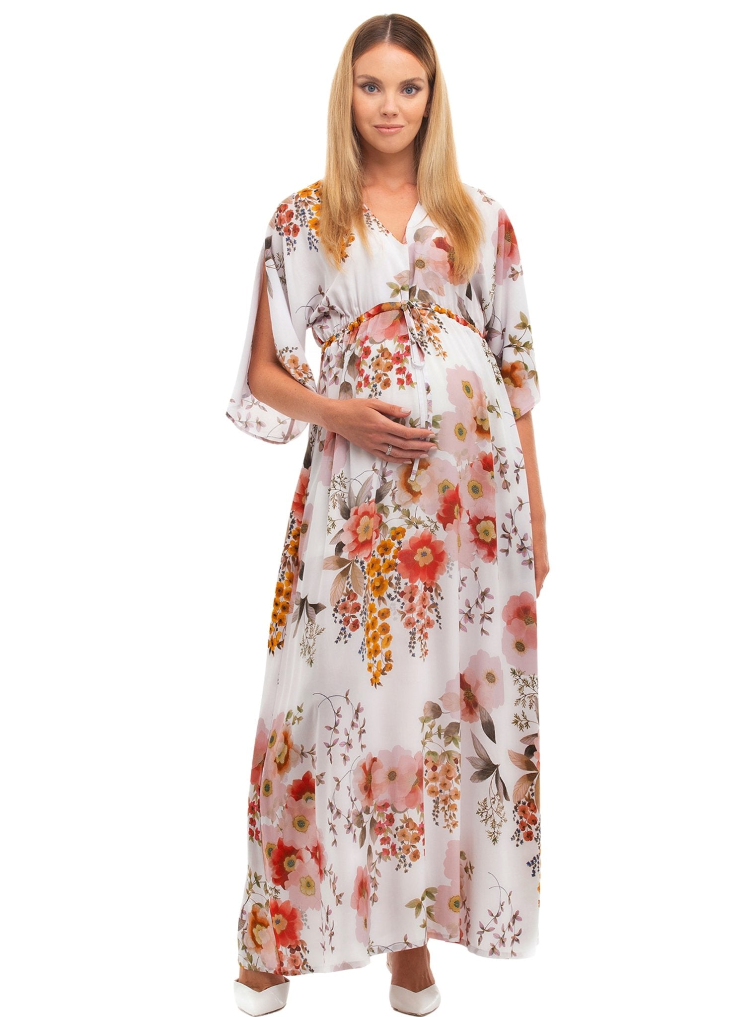 Verbena Maternity Dress - Camellia - Mums and Bumps