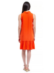 Vittoria Mini Maternity Dress - Spicy Orange - Mums and Bumps