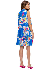 Vittoria Sleeveless Printed Dress - Joyful Sky - Mums and Bumps