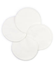 Washable Organic Pads (2-Pairs) + Wet Bag - White - Mums and Bumps