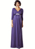 Willow Maternity Gown - Grape - Mums and Bumps