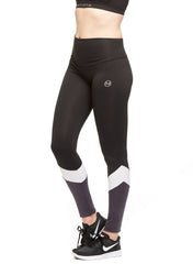Zen Mid Waist Maternity Legging-Long - Black/White/Grey - Mums and Bumps